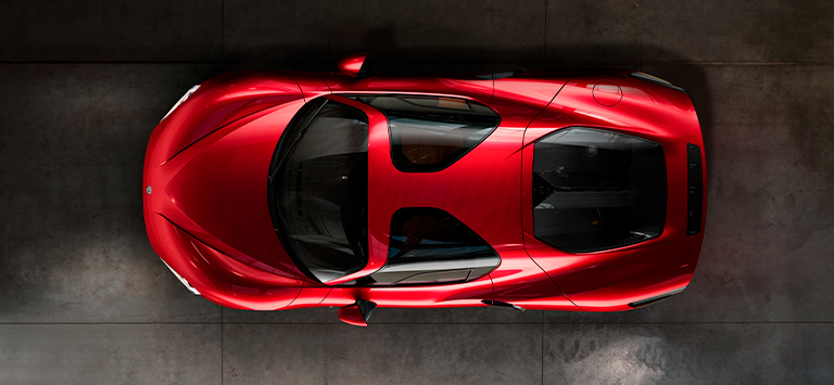 Toit en fibre de carbone et aluminium