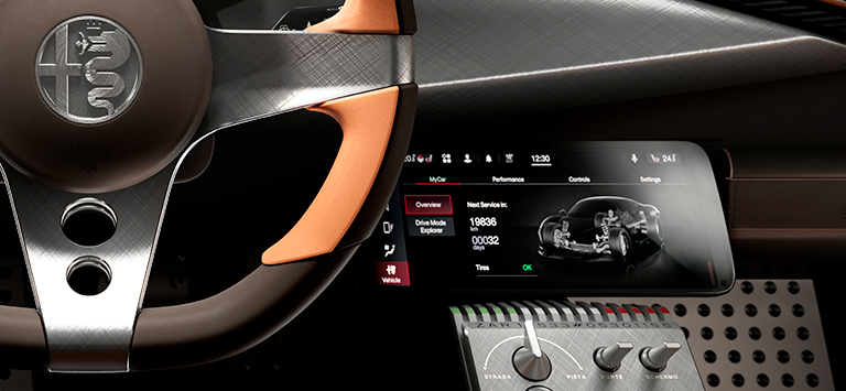 Console centrale escamotable